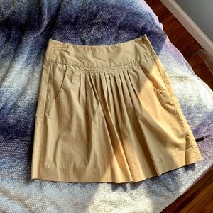 Banana Republic Khaki Pleated Skirt